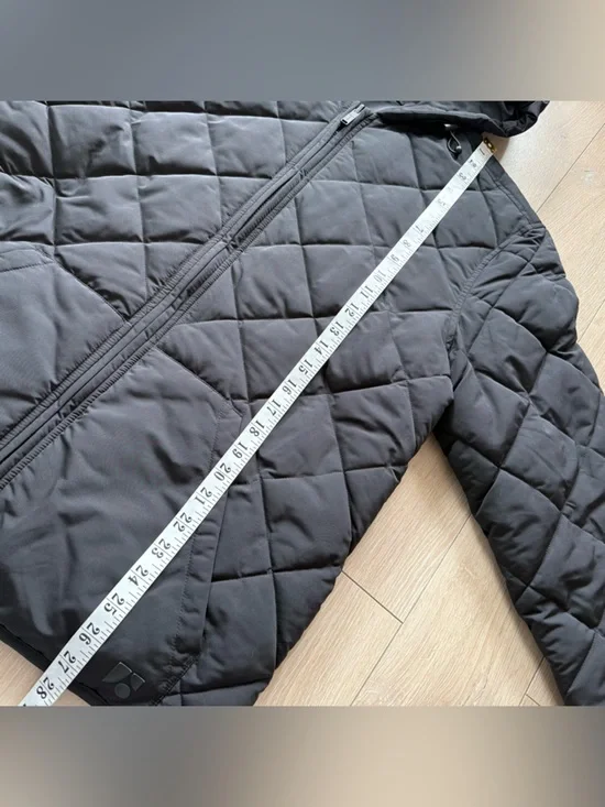 Frank & Oak Men's Skyline Reversible Hooded Quilted Black Puffer Jacket - Picture 14 of 16